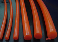Orange Color Polyurethane Round Section Belts For Roller Conveyors Abrasion Resistance