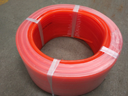 Pu Cord Polyurethane O Ring Cord Round Belt Rough Smooth Orange Color For Ceramic Tile Conveying