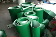 Smooth Surface Green PVC Conveyor Belt Replacement Conveyor Belts Thickness 1mm ~ 7mm
