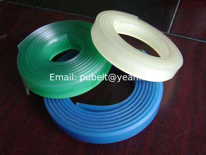 High Tensile Strength Polyurethane Rubber Sheet , Ceramic Screen Printing Squeegee