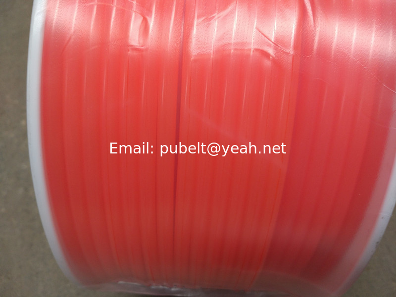Flexible Smooth Polyurethane / PU Round Belt Orange Color For Textile Industry