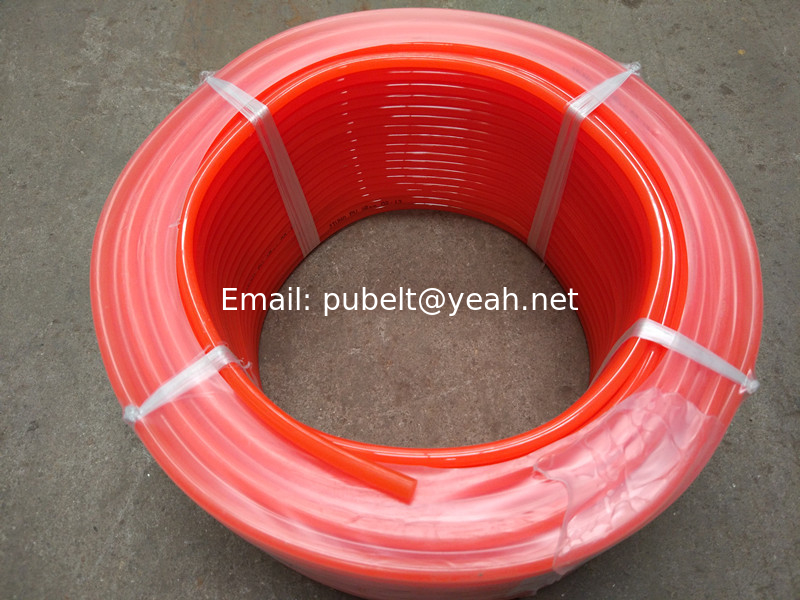Orange Color Polyurethane Round Belt For Ceramic Machines High Impact Resistance