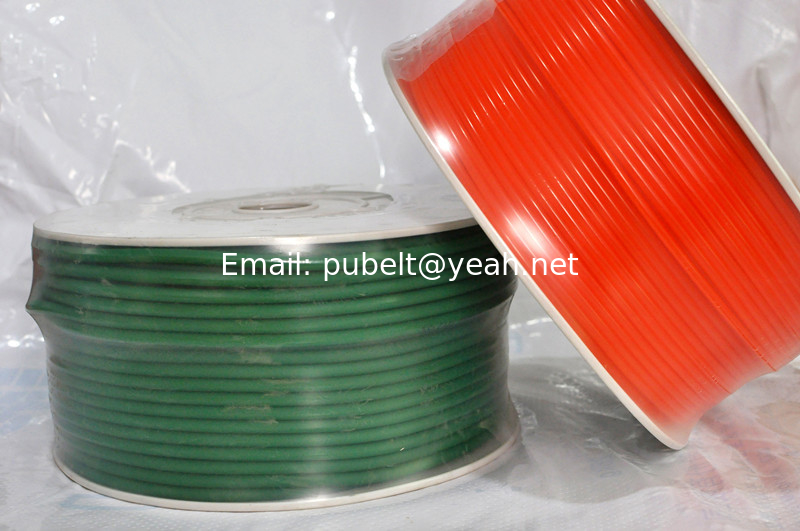 PU polyurethane transmission belt pu rough belt  polyurethane round belt For Transmission industry