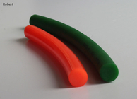 Green / Orange Color Polyurethane Round Drive Belt Rough / Smooth Surface