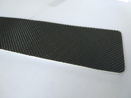Black Color Pvc Conveyor Belt , Diamond Pattern Treadmill Replacement Belt