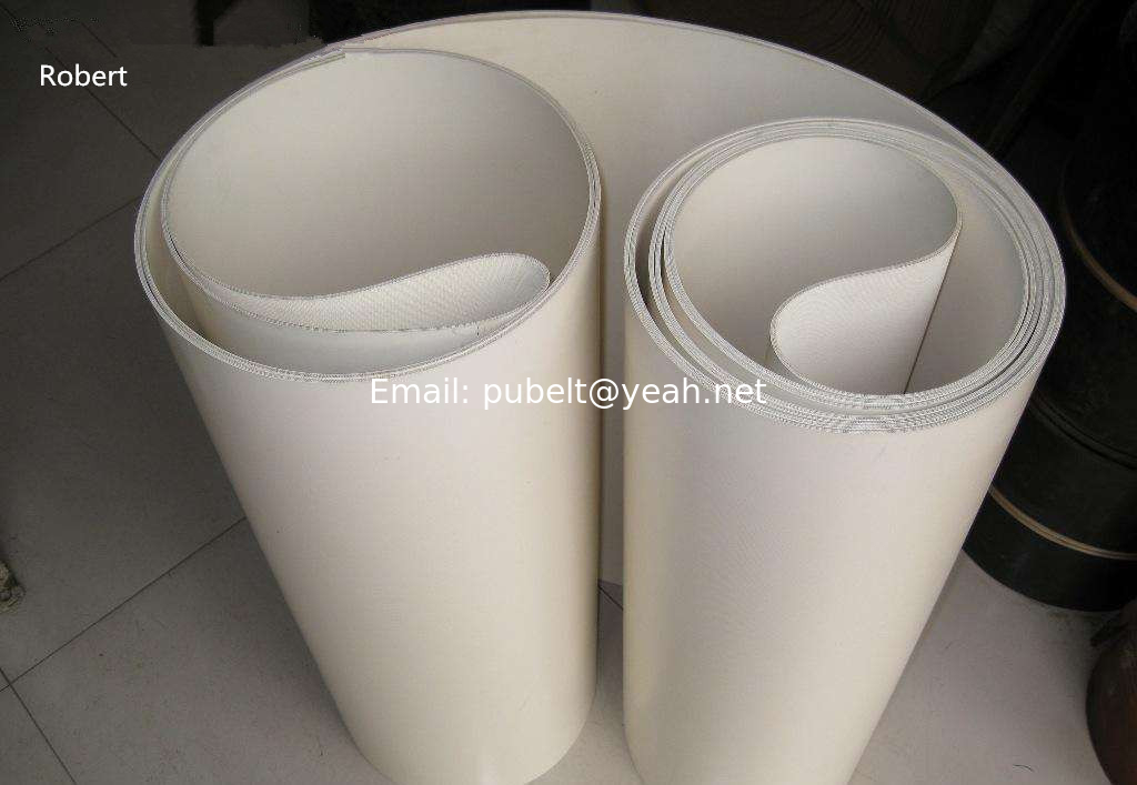 Food Industrial Polyurethane Flat Conveyor Belts Oil Resistant 1mm - 8mm Thickness