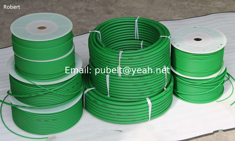 Industry Packing Polyurethane Round Conveyor Belt Easy To Welding Hardness 85A