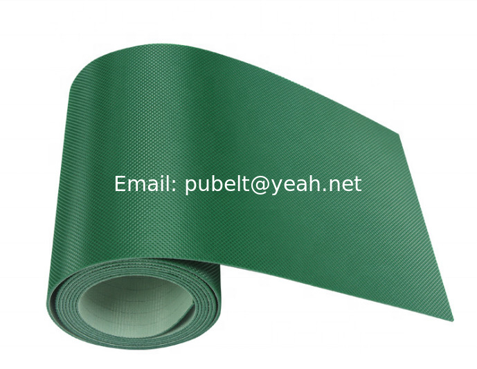 Diamond Pattern PVC Industrial Conveyor Belts For Logistics And Transportation Industry
